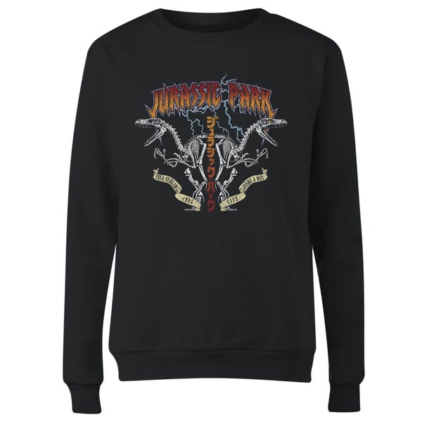 Jurassic Park Raptor Twinz Women's Sweatshirt - Black
