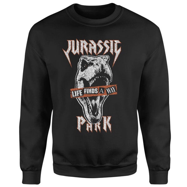 Jurassic Park Rex Punk Sweatshirt - Black