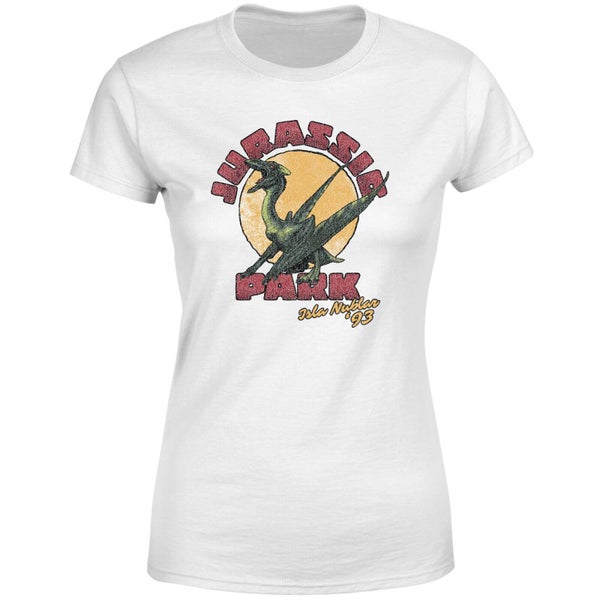 Jurassic Park Winged Threat Women's T-Shirt - White