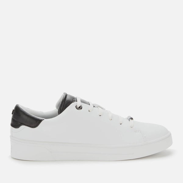 Ted Baker Women's Zenib Leather Low Top Trainers - White