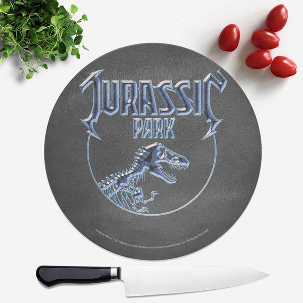 Jurassic Park Logo Round Chopping Board