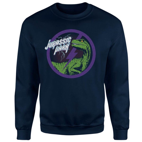 Jurassic Park Raptor Bolt Sweatshirt - Navy