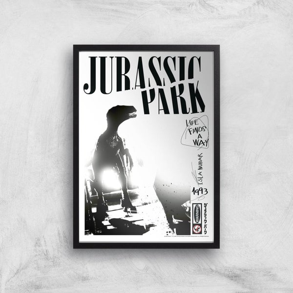 Poster Fine Art Jurassic Park Life Finds A Way