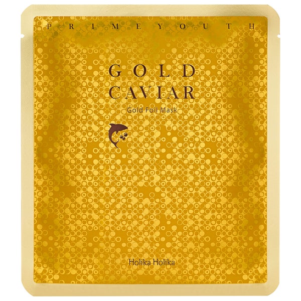 Маска для лица Holika Holika Prime Youth Gold Caviar Gold Foil Mask, 25 г