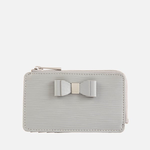 Ted Baker Women's Blueb Bow Detail Card Holder - Mid Grey