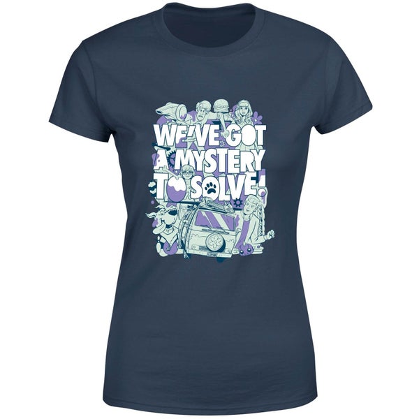 T-shirt We've Got A Mystery To Solve! - Bleu Marine - Femme