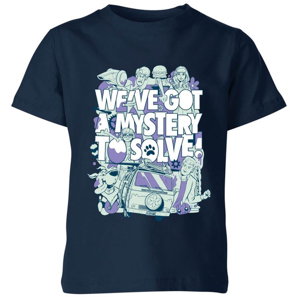 We've Got A Mystery To Solve! Kids' T-Shirt - Navy - 110/116 (5-6 jaar) - Navy blauw