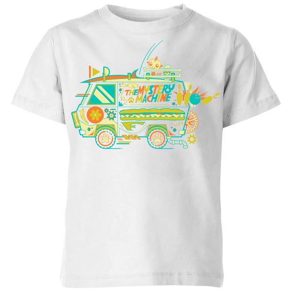 T-shirt The Mystery Machine - Blanc - Enfants