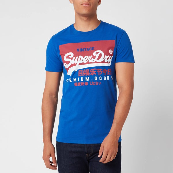 Superdry Men's Premium Goods T-Shirt - Mazarine Blue