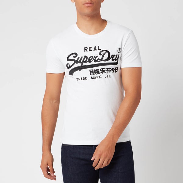 Superdry Men's Embroidered Logo T-Shirt - Optic