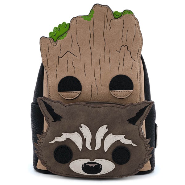 Loungefly Pop By Marvel Groot And Rocket Mini Backpack