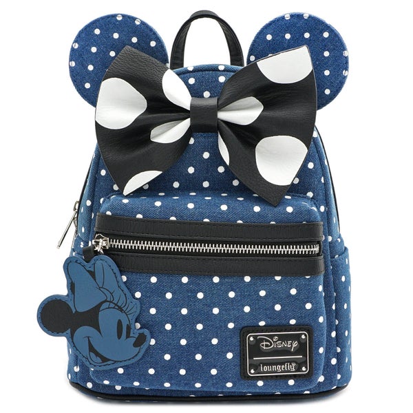 Loungefly Disney Minnie Mouse Denim Mini Backpack