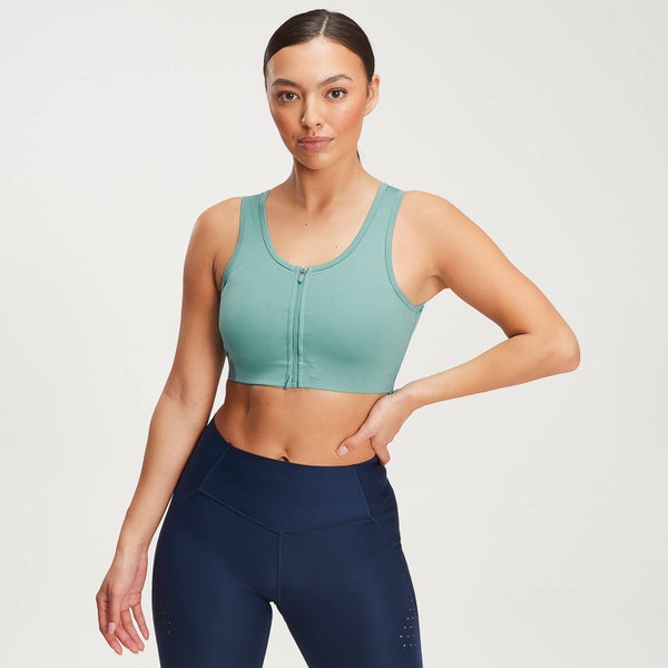 Sujetador deportivo Velocity Sculpt para mujer - Verde ahumado