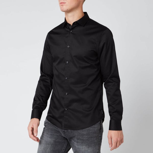Armani Exchange Men's Long Sleeve Shirt - Black