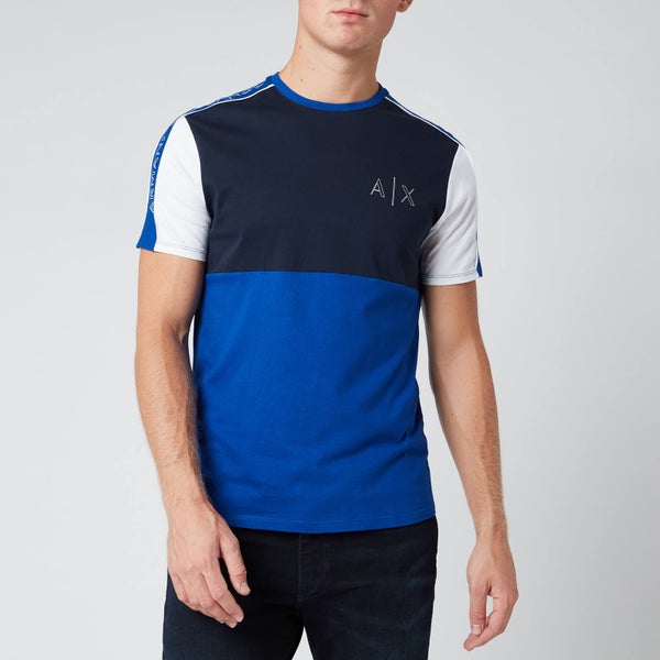 Armani Exchange Men's Panelled Sweatshirt - Blue