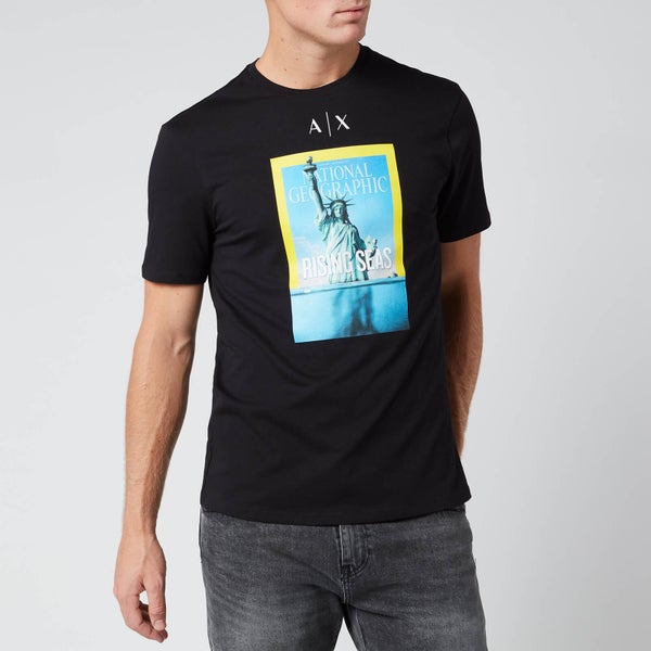 Armani Exchange Men's National Geographic T-Shirt - Black