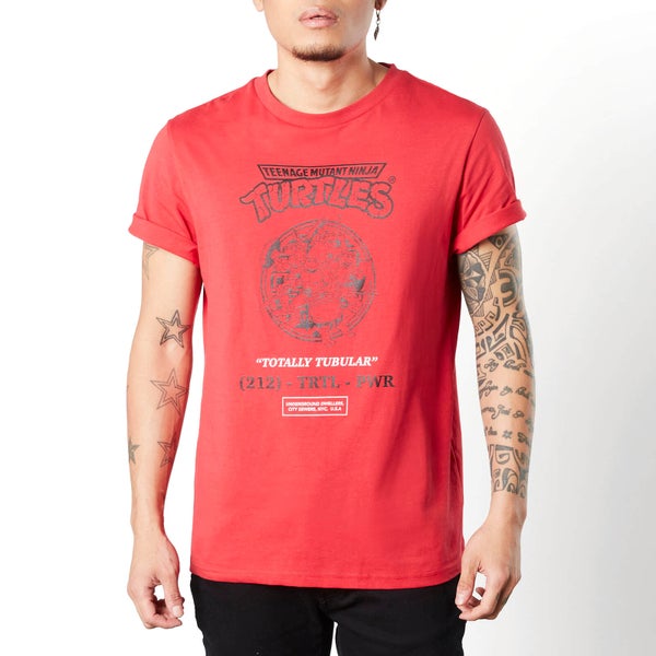 T-shirt Tortues Ninja Totally Tubular unisexe - Rouge