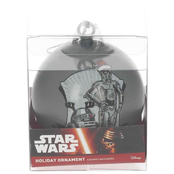 Star Wars Christmas Bauble - R2 D2 and C 3PO Happy Holidays