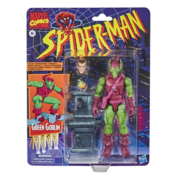 Hasbro Marvel Legends Retro Collection Spider-Man Green Goblin 6-Inch Scale Action Figure