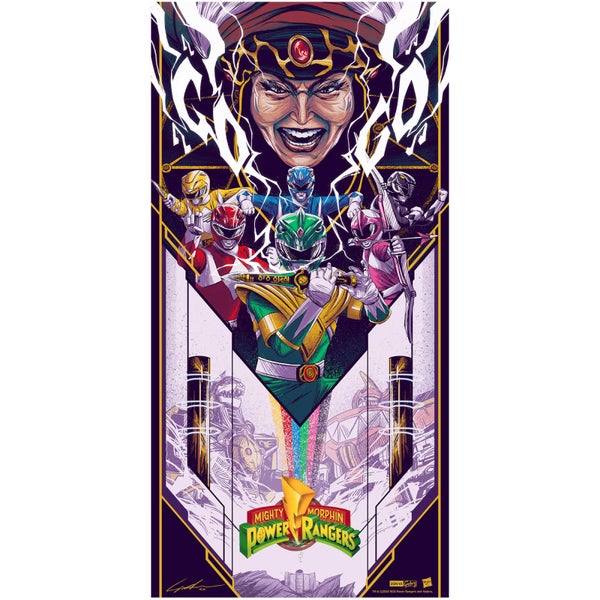 Power Rangers 12x24 inch Giclee By Jaren Hemphill