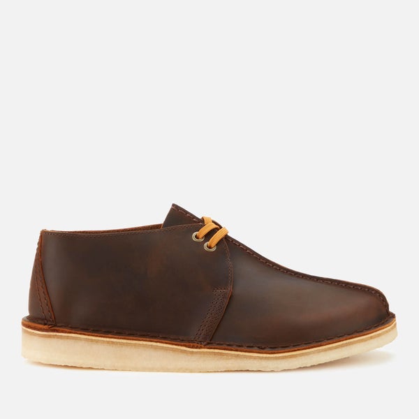 Clarks Originals Men's Desert Trek Leather Shoes - Beeswax - UK 7
