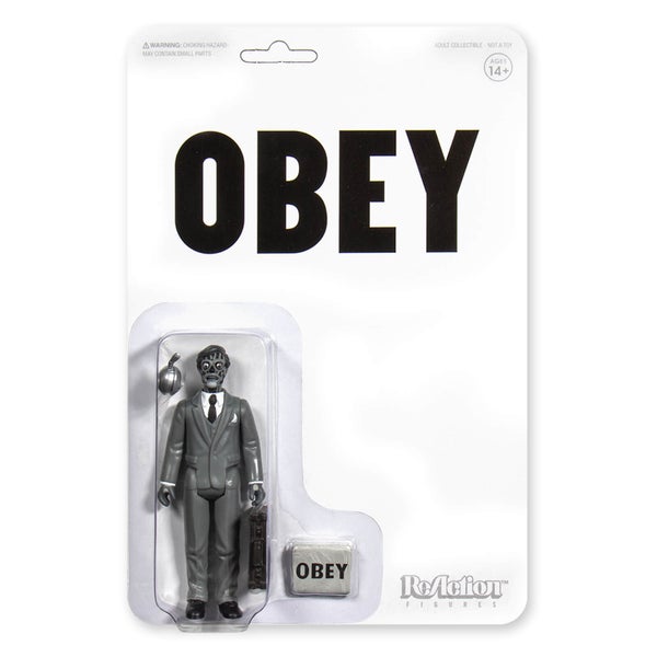 Super7 ReAction They Live - Male Ghoul (Black & White) Action Figure