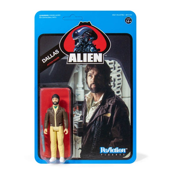 Super7 Alien ReAction Figure - Dallas (Blue Card)