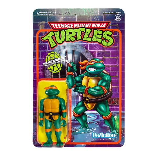 Super7 Teenage Mutant Ninja Turtles ReAction Figure - Michelangelo
