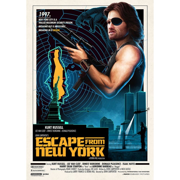 John Carpenter's - Escape From New York Litho door Matt Ferguson