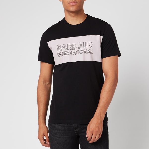 Barbour International Men's Panel Logo T-Shirt - Black