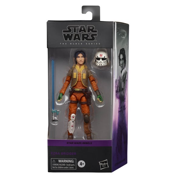 Hasbro Star Wars Série Noire Figurine articulée Rebels Ezra Bridger Figure échelle à l'échelle 15 cm