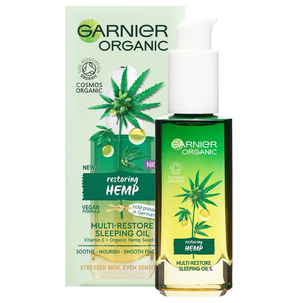 Garnier Organic Hemp Multi-Restore olio viso notte 30 ml