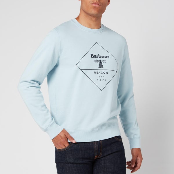 Barbour Beacon Men's Outline Sweatshirt - Pale Sky