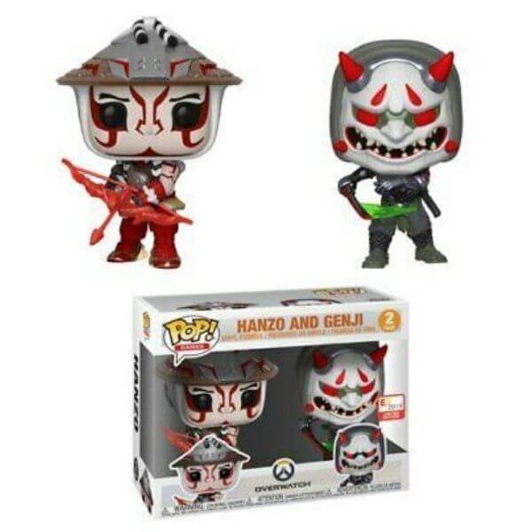 Overwatch Hanzo and Genji E3 2019 2-Pack EXC Funko Pop! Vinyl
