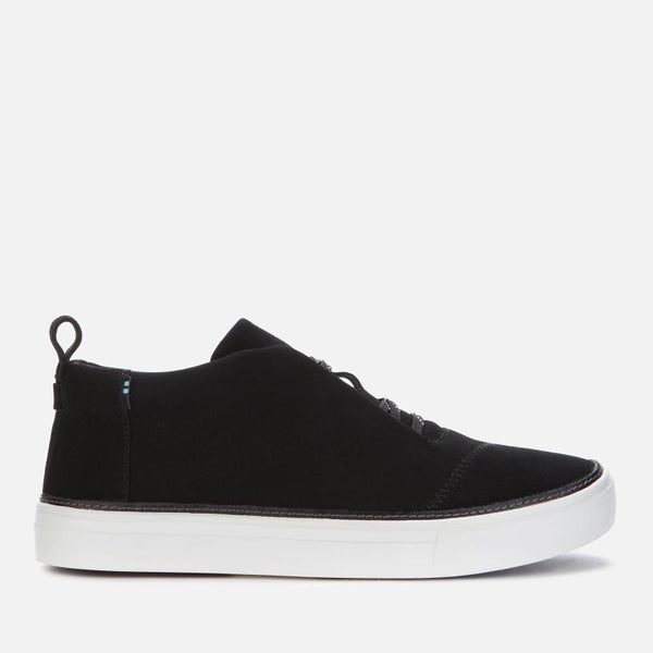 TOMS Women's Riley Suede Lace Up Trainers - Black
