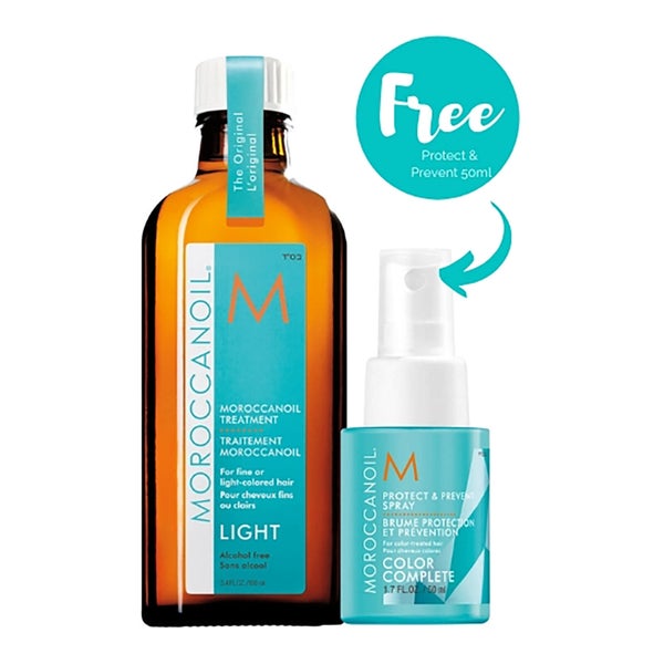 Moroccanoil Treatment Light with Free Protect & Prevent Spray (Worth £41.70)