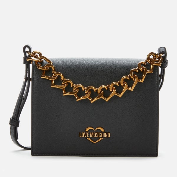 Love Moschino Women's Chain Detail Shoulder Bag - Black