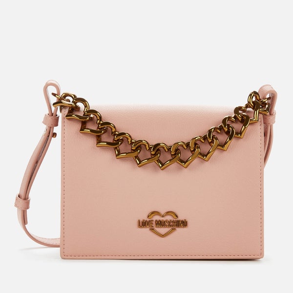 Love Moschino Women's Chain Detail Shoulder Bag - Pink