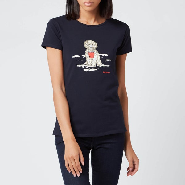 Barbour Women's Beach Dog T-Shirt - Navy