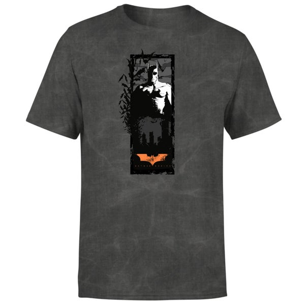 T-Shirt Batman Begins More Than A Man - Noir Délavé