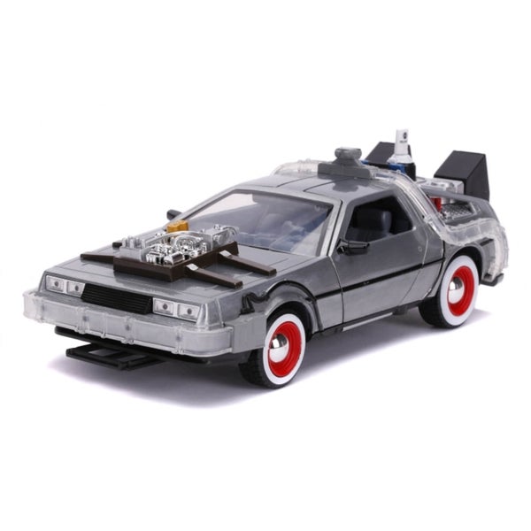 Jada Die Cast Back to the Future Part III Time Machine with Working Lights