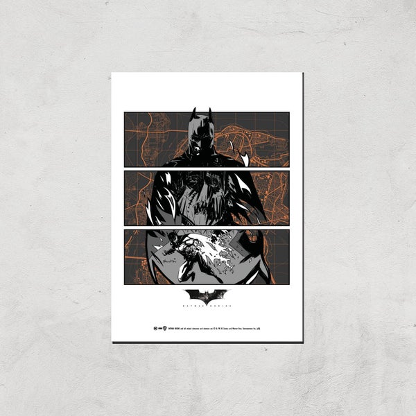 Batman Begins Poster Giclee Art Print - A2 - Print Only