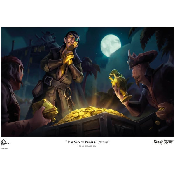 Sea of Thieves Impression d'art Édition Limitée - Gold Hoarders