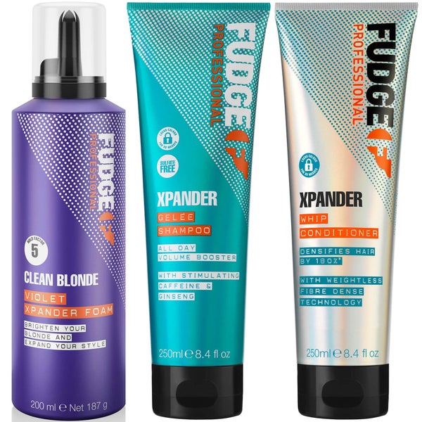 Fudge Professional Xpander Shampoo, Conditioner and Hair Thickener Bundle