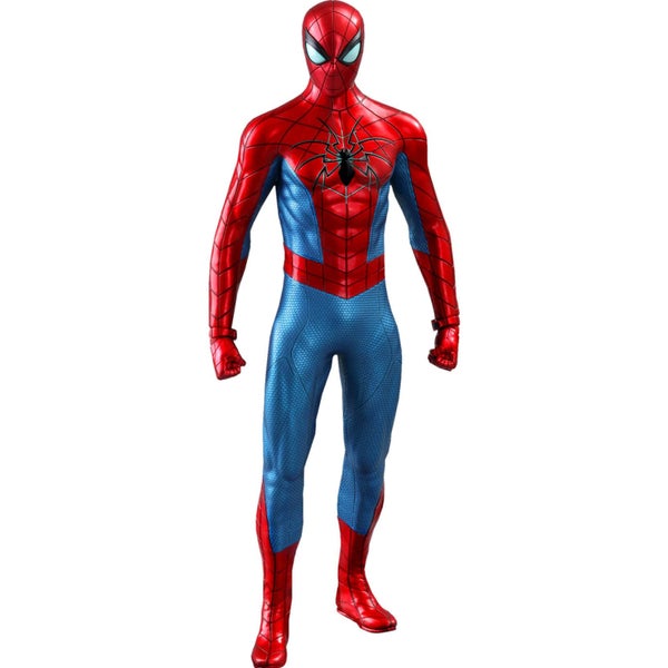 Hot Toys Marvel's Spider-Man Chef-d'œuvre du jeu vidéo Figurine articulée à l'échelle 1/6 Spider-Man (Spider Armor MK IV Suit)