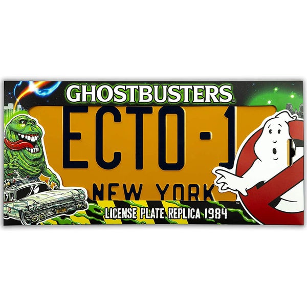 Doctor Collector Ghostbusters Ecto-1 Réplique de plaque d'immatriculation