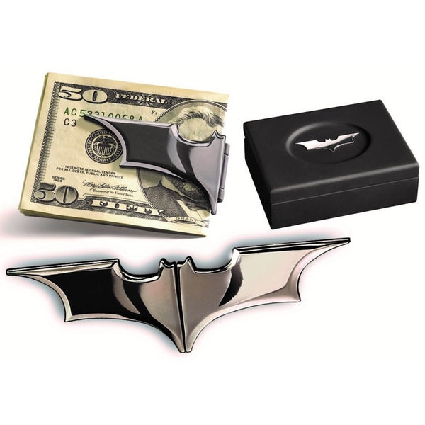 DC Comics Batarang Geldklammer (dunkles Chrom)