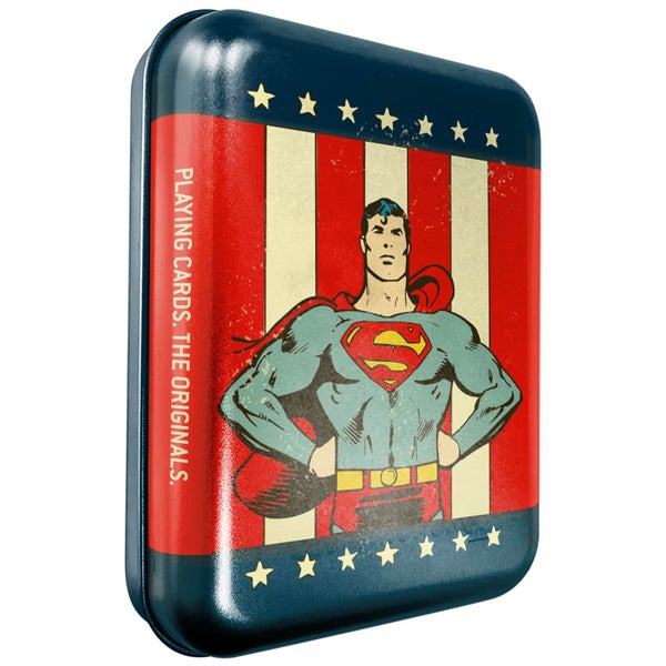 DC Superman Sammler-Spielkarten & Dose