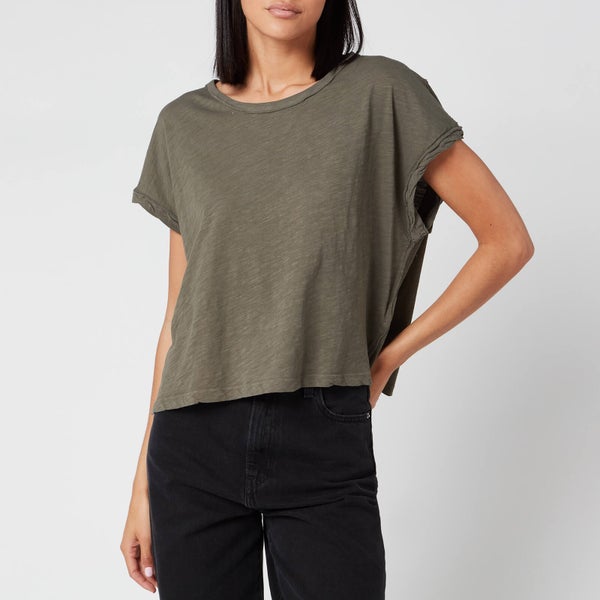 Free People Women's You Rock T-Shirt - Washed Army