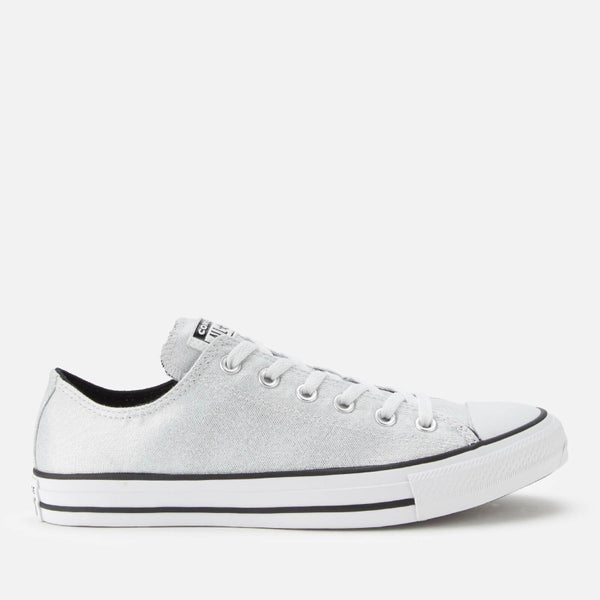 Converse Women's Chuck Taylor All Star Ox Trainers - Silver/Black/White